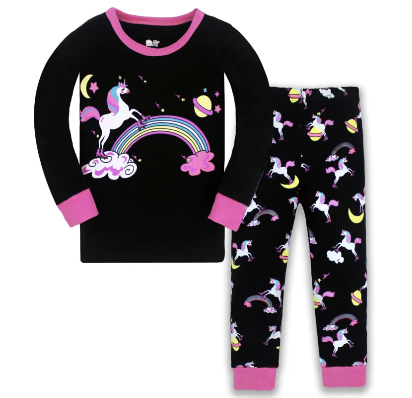 

2021 Kids Pijama Girlys Pijamas Animal Pyjama Baby Girls Christmas Pajamas Pyjamas Kids Toddle Homewear Sets Sleepwear
