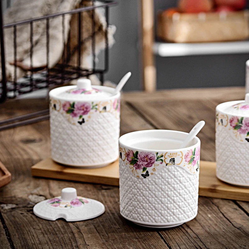 Баночка для специй соли и перца Кухня аксессуары Керамика контейнер приправы