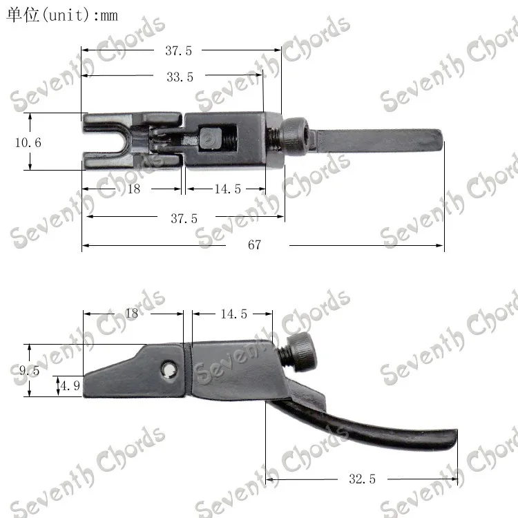 1 pcs vintage tremolo brücke gesperrt string brücke sattel für elektrische gitarregolden schwarz chrome für wählen free