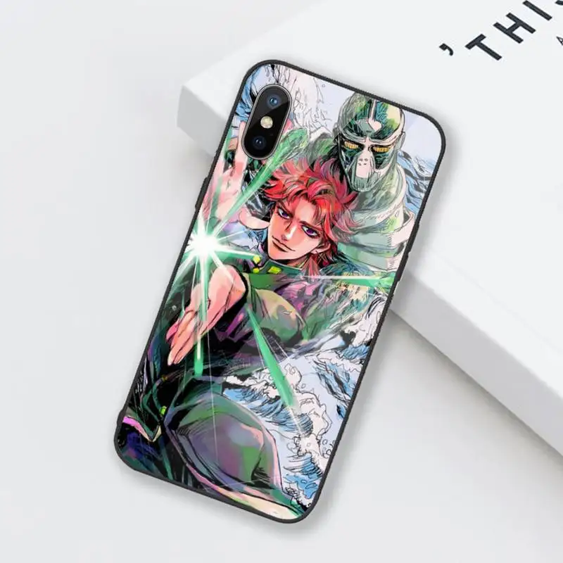 

JOJO BIZARR ADVENTUR Phone Case Tempered glass For iphone 6 6S 7 8 plus X XS XR 11 12 mini PRO MAX