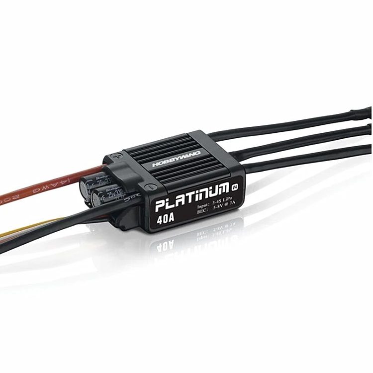 

1pc Original Hobbywing Platinum 40A V4 Brushless Electronic Speed Controller ESC for RC Drone Heli FPV Multi-Rotor