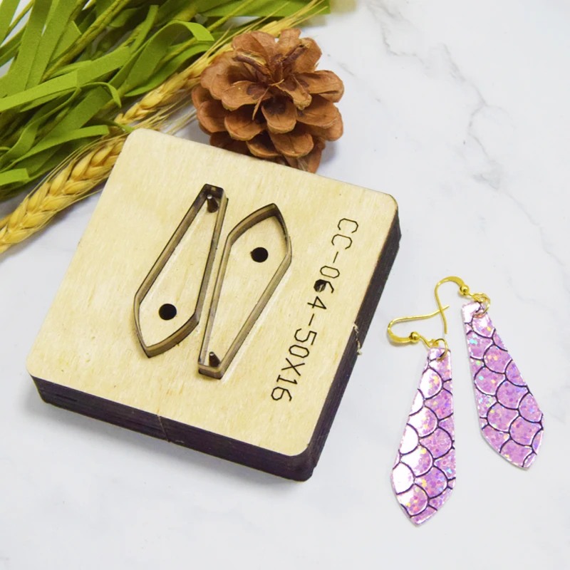 Японские штампованные стальные лезвия smvoon перфорированные серьги пресс форма