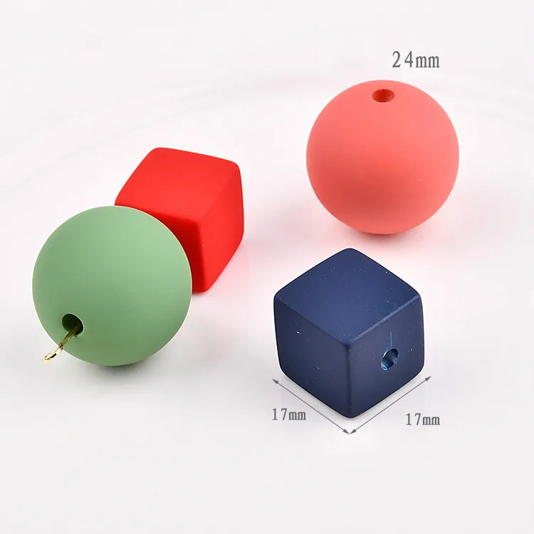 Ожерелье цепочка для свитера ручной работы с резиновыми красками|Ювелирная