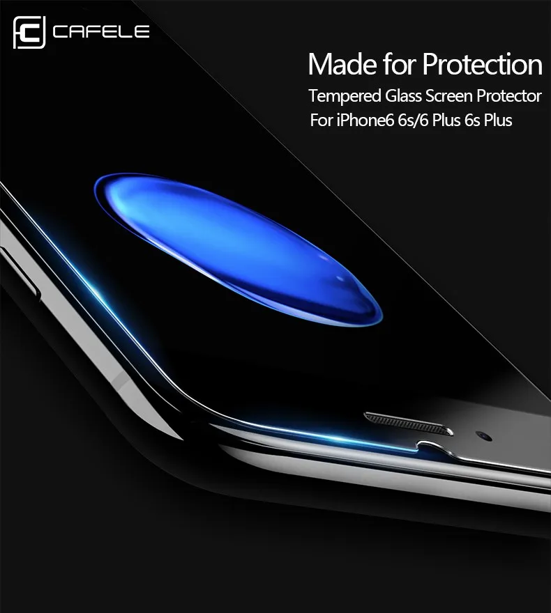 Защитное закаленное стекло Cafele для iPhone 11 Pro Max 8 7 6 6s X XS Max XR HD прозрачное стекло 9H для iPhone 6 7 8 Plus 11 Pro