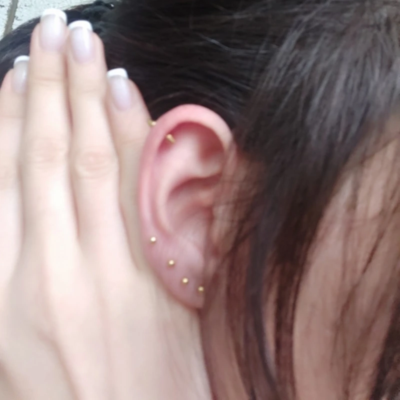 Small Spike Earring Stainless Steel Body Piercing Jewelry Stud Cone Ear Tragus Earrings | Украшения и аксессуары