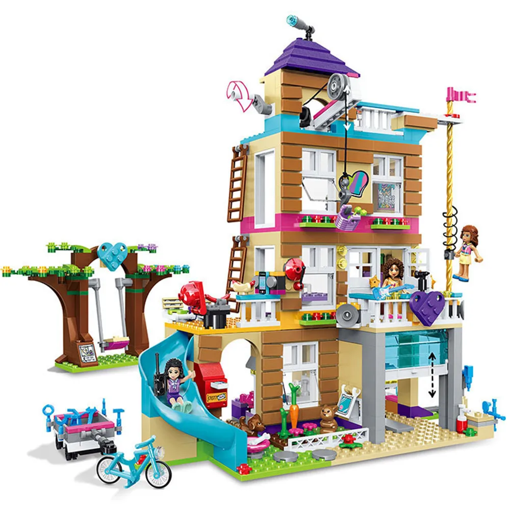 

In stock Sx3012 Good Friends Friendship Club 37077 Castle Set Building Blocks Bricks Children Girl Educational Toy Kid Gifts