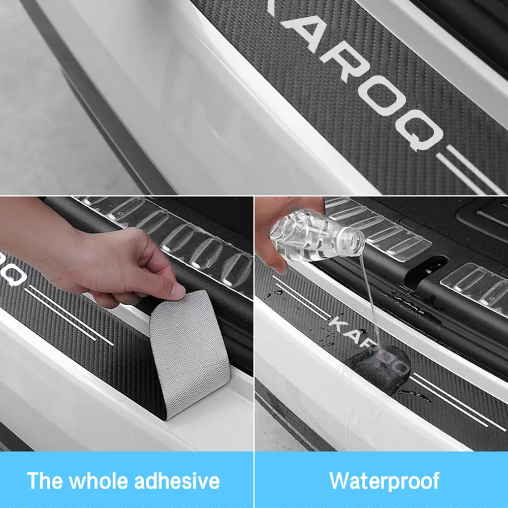 Защитная Наклейка для багажника автомобиля из углеродного волокна skoda octavia FABIA KAMIQ