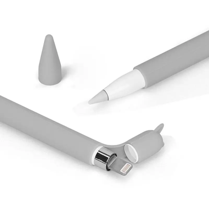 

Cute Cat Ear Anti-scroll Silicone Protective Pouch Cap Holder Nib Cover Protective case Skin For Apple Pencil for iPad Pencil