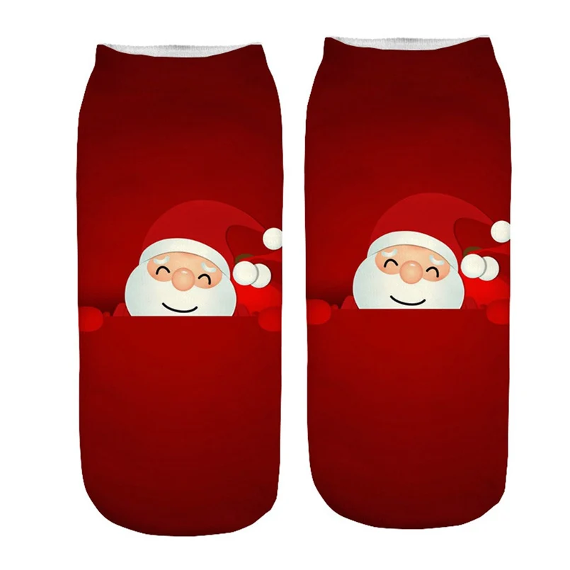 3D Рождественские спортивные носки для мужчин и женщин теплые йоги бега с