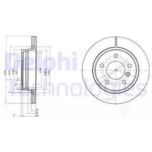 

DLP-BG3041C DISC REAR 3S-E36-E46 "COATED"