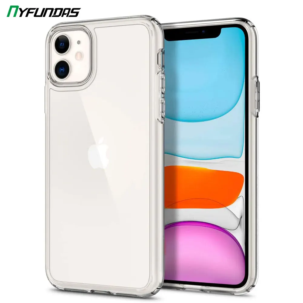 Сверхмощный Гибридный чехол для iPhone 11 Pro Max 12 Mini XS X XR 7 8 Plus 6S прозрачный