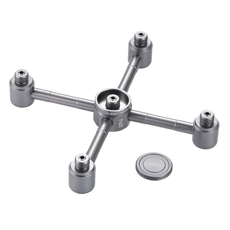 

Outdoor Gas Tank Adapter Multi-Outputs Aluminium Alloy Air Tank Connector 5 Conversion Head Furnace Converter Tools