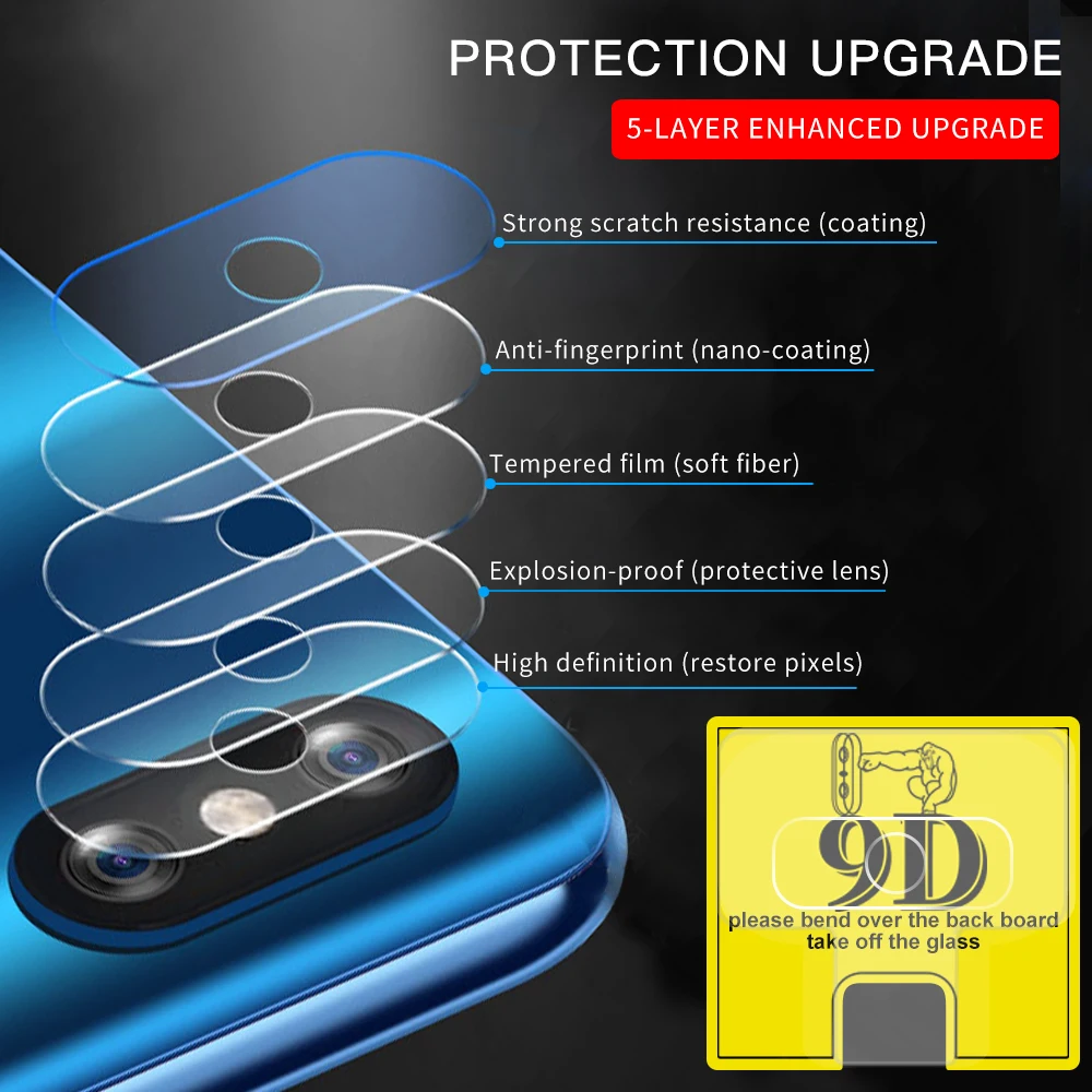 9D Защитная пленка для камеры из закаленного стекла Xiaomi mi A3 lite cc9 cc9e Max3 6x A2 8 SE 9t proScreen протектор|Защитные стёкла