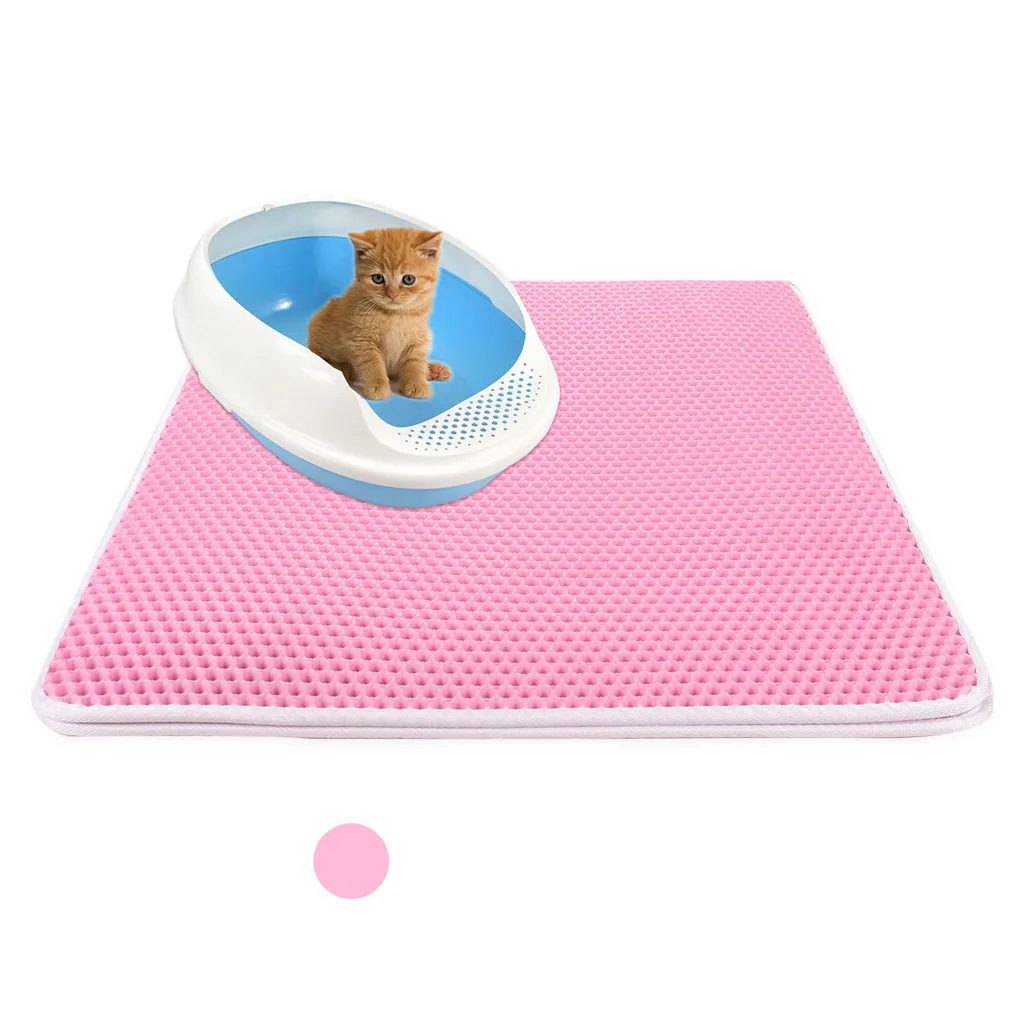 Pink Двойной-Слои подстилка для кошки в охотничьем стиле складывающийся коврик Домашние животные пенорезина EVA 30x30 см Pet подстилка для кошки EVA аксессуары для кошек - Цвет: Pink