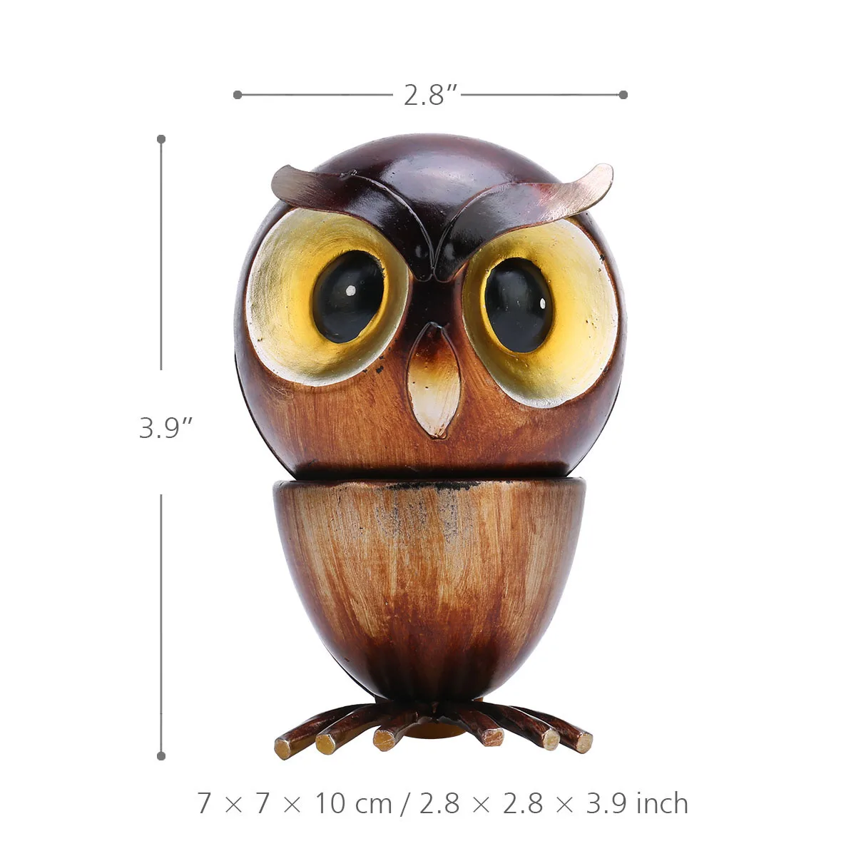 Tooarts Сова собака забавное украшение Железный художественный Декор ручной работы