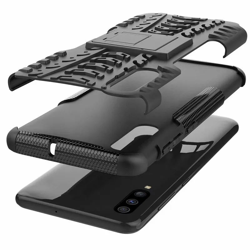 Protect Case For Samsung A70s A40s A10s A20s Cases Covers Dual Layer Plastic Silicone Stander A10e A20e |