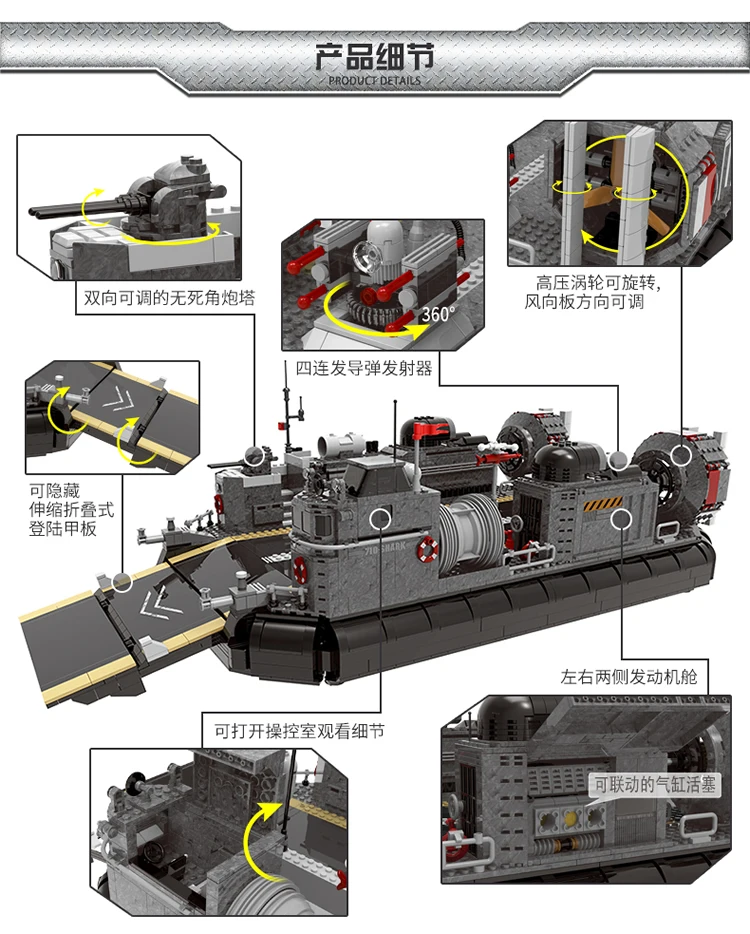XINGBAO XB-06019 строительные блоки подлинные военные серии десантный транспортный