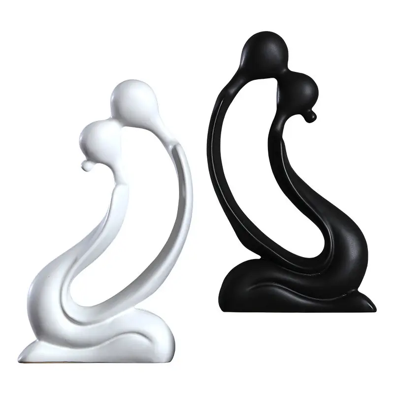 Современные керамические абстрактные персонажи целующиеся пары украшения для
