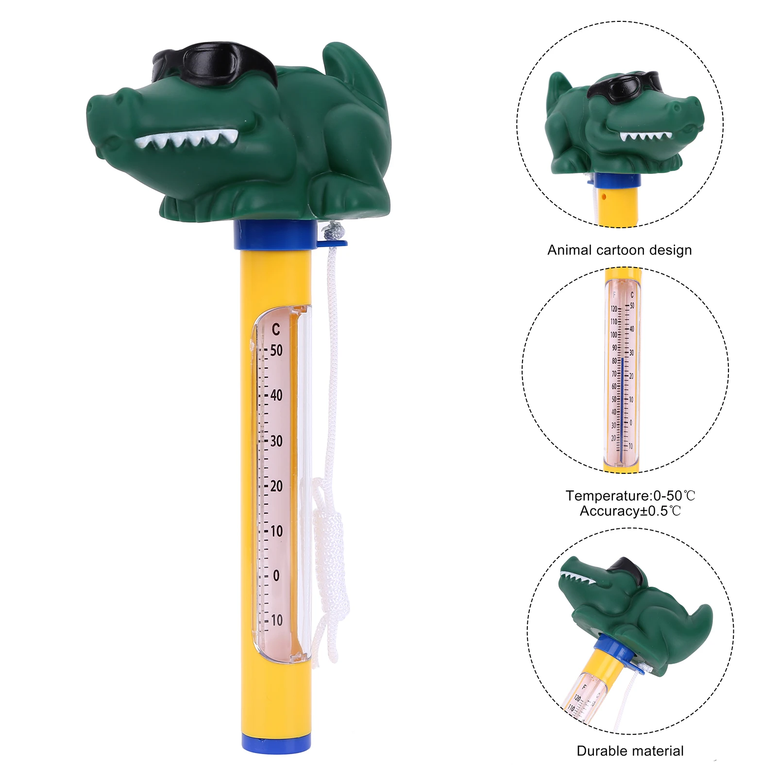 

Плавающий термометр с милыми животными для наружного и внутреннего бассейна, спа/Горячие ванны, датчик температуры воды для бассейна