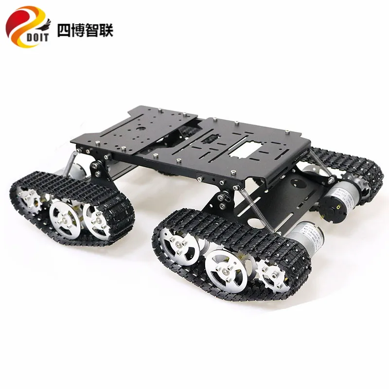 SZDOIT TS400 большой металлический 4WD Робот Танк шасси комплект гусеничный