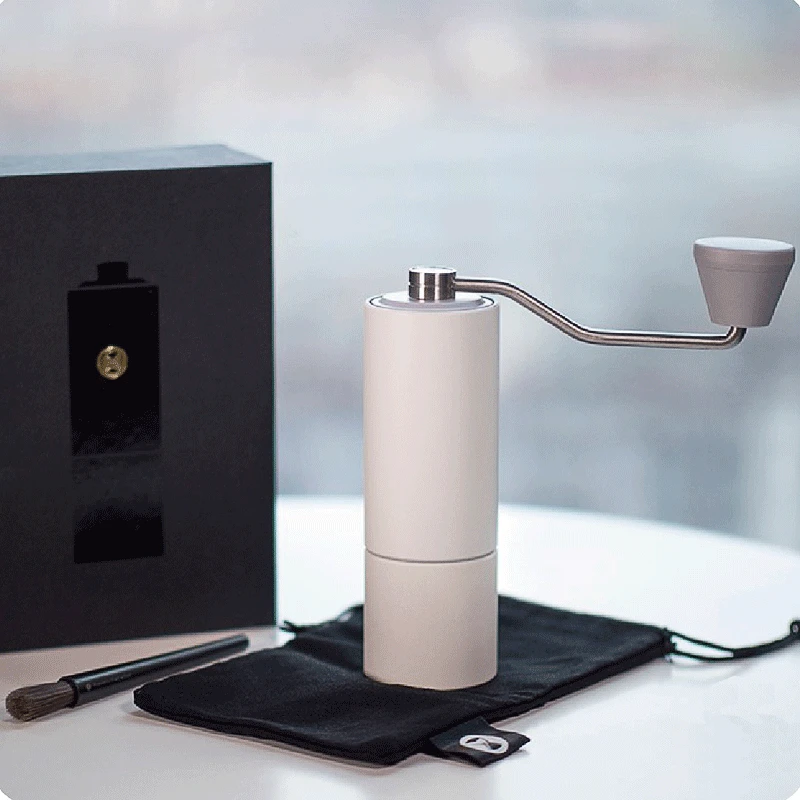 値段 Timemore栗c手回しコーヒーグラインダー、家庭用ハンド製のコーヒーグラインダー、ダブルベアリングポジショニング
