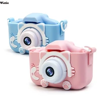 hd 1080p kids digital camera 20mp children camera with usb charger built in game camera shoproof silicone protection cover