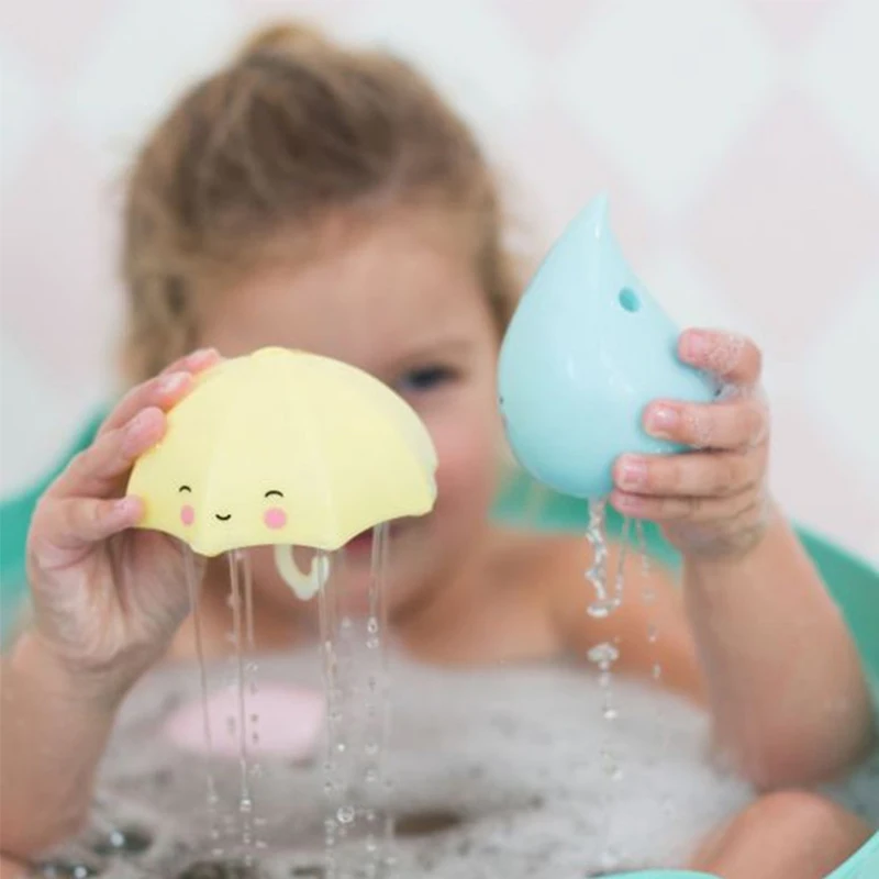 

Soft Cute Funny Cartoon Rubber Bath Toys In The Bathroom Spray Water Rain 3 Years Old For Children Girl Boy baby Gift