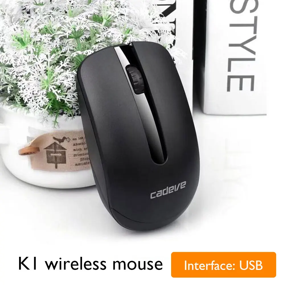 

K1 USB Wireless Mouse Cute Computer Notebook 3 Buttons Power Saving Portable Mice for Girl Gift Laptop PC Desktop Plug And Play