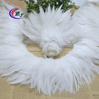 900pcs white rooster feathers 6 8 hackle feather strung diy chicken feather plume jewelry costume hat party mask decoration