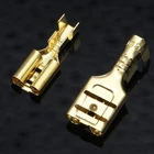 Обжимные клеммы для мужской и женской лопаты, 200 шт.100 пар, электрические изоляционные муфты, соединитель для проводов 22-16 AWG 0,5 мм2-1,5 мм2