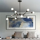 Современные Волшебные молекулярные люстры в форме дерева, креативный дизайн, подвесные лампы для гостиной, кухни, фойе, лофта, спальни