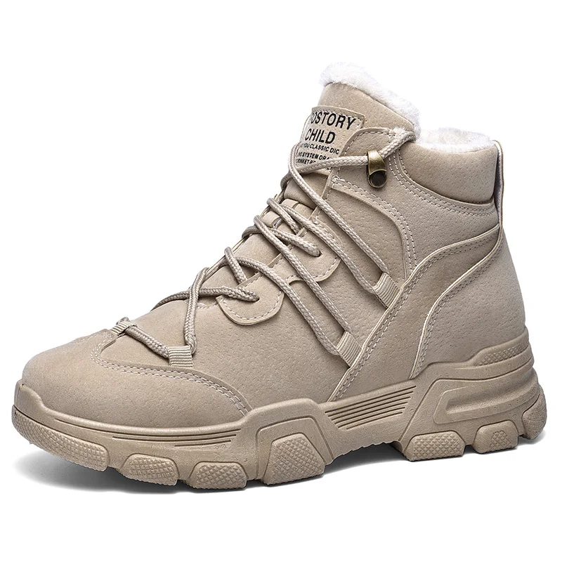 

Fashion Lace-up Pu Women Vulcanized Shoes 2020 Autumn Low-heel Sneakers Women Thick Warm Rubber Sole Casual Shoes Platform Shoes