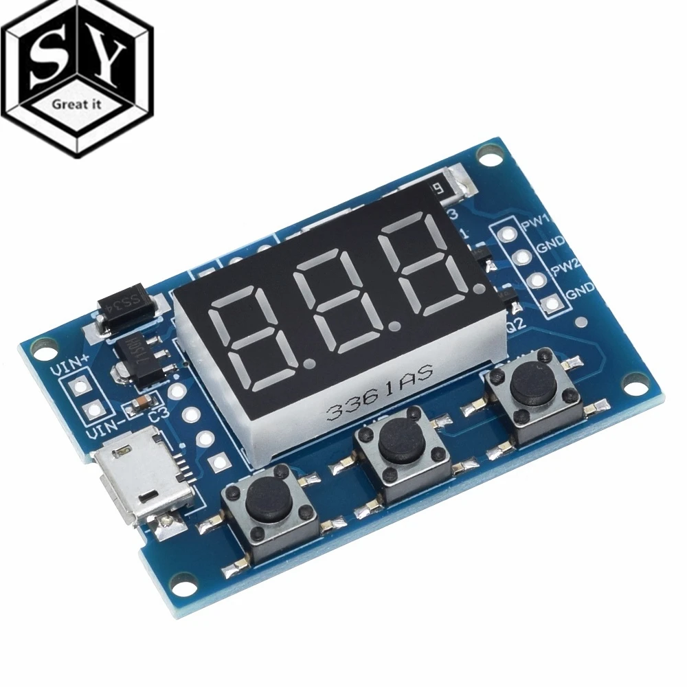 1 шт. DC5 30V/Micro Usb 5 В мощность независимый генератор pwm 2 канала двойной способ