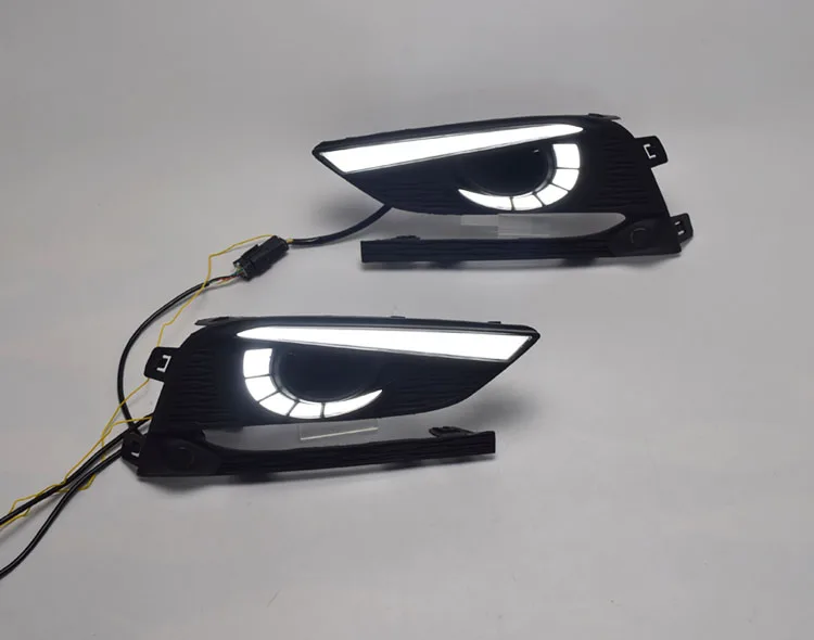 YUANEN 2 шт. DRL для Chevrolet Cruze дневные ходовые огни противотуманная фара крышка фары 12 в дневной сигнал для Chevy