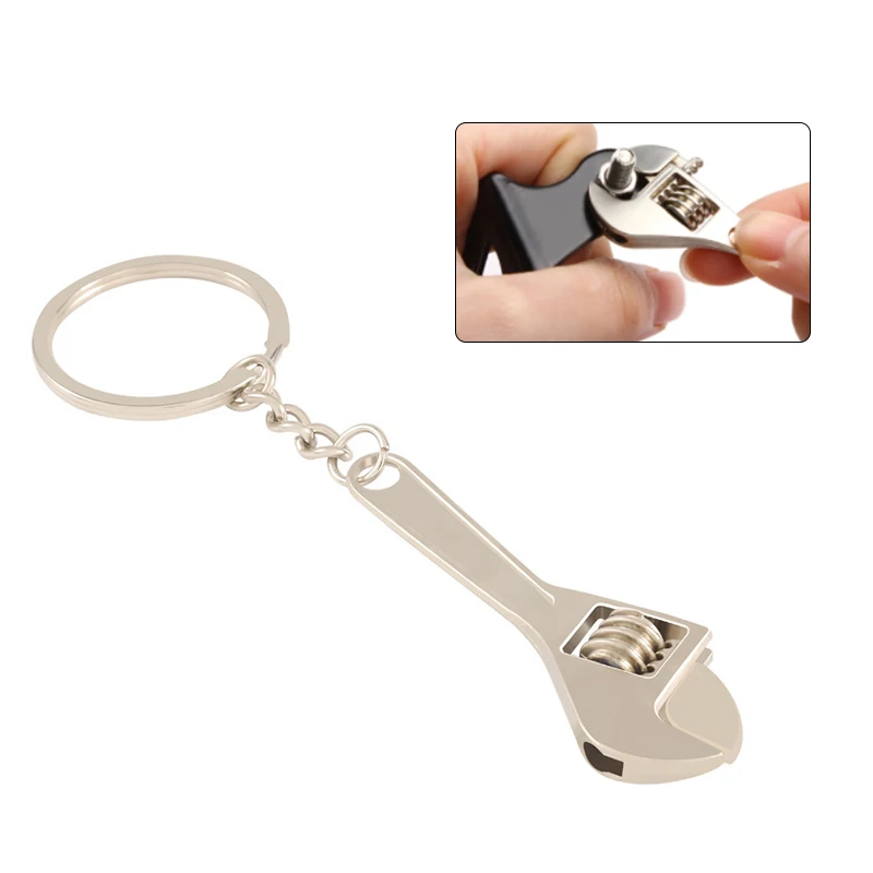 

Universal Spanner For Bicycle Motorcycle Car Repairing Tools Portable Car Metal Adjustable Small Wrench Keychain Wholesale