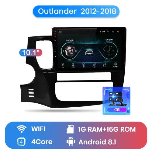 1-16G for wifi Junsun V1 2G+ 32G Android 9,0 DSP для Outlander 3 2012- автомобильный Радио Мультимедиа Видео плеер навигация gps RDS 2 din dvd - Цвет: 1-16G for wifi
