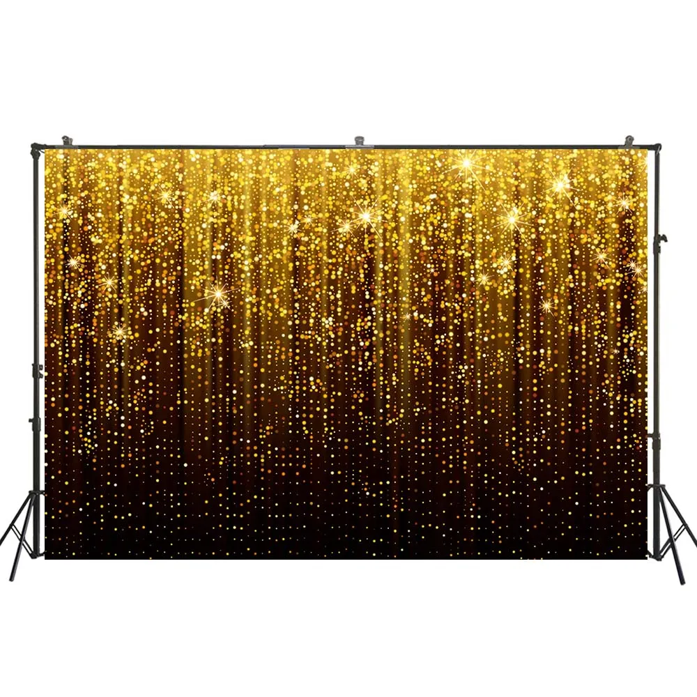 

Photography Backdrop gold bokeh on black Background bachelorette Birthday proposal Party bridal shower Banner Luxury back drops