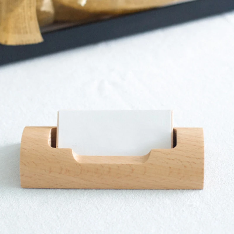 Настольная деревянная визитная карточка держатель персонализированные