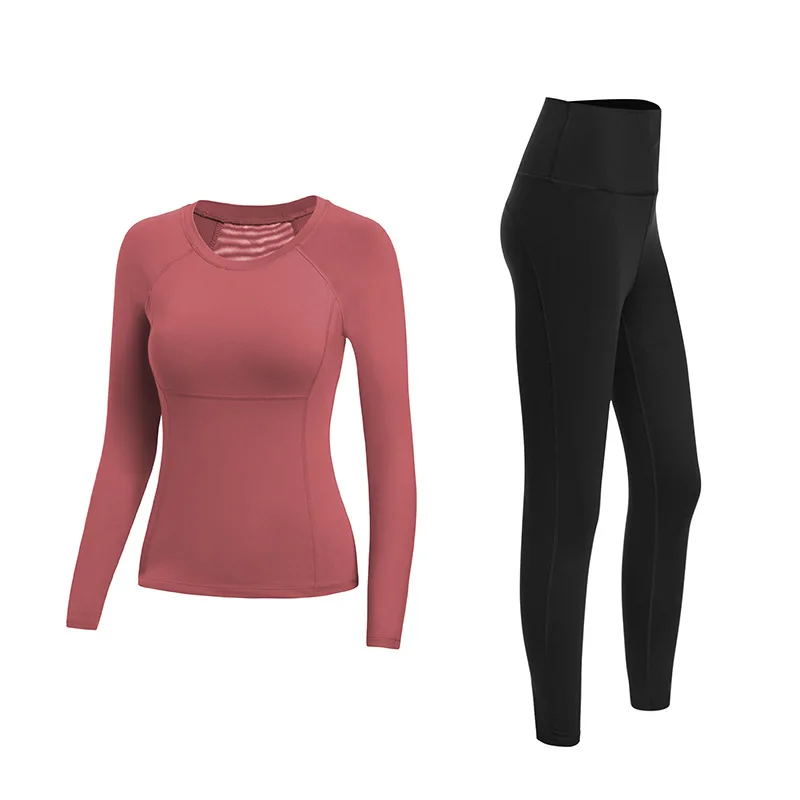 

Yoga sports suit sexy long-sleeved quick-drying fitness exercise running fitness suit