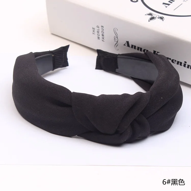 

Solid Colors Hair Knotted Hair Band for Women Headbands Girl Satin Hairbands Headwear Hair Accessories