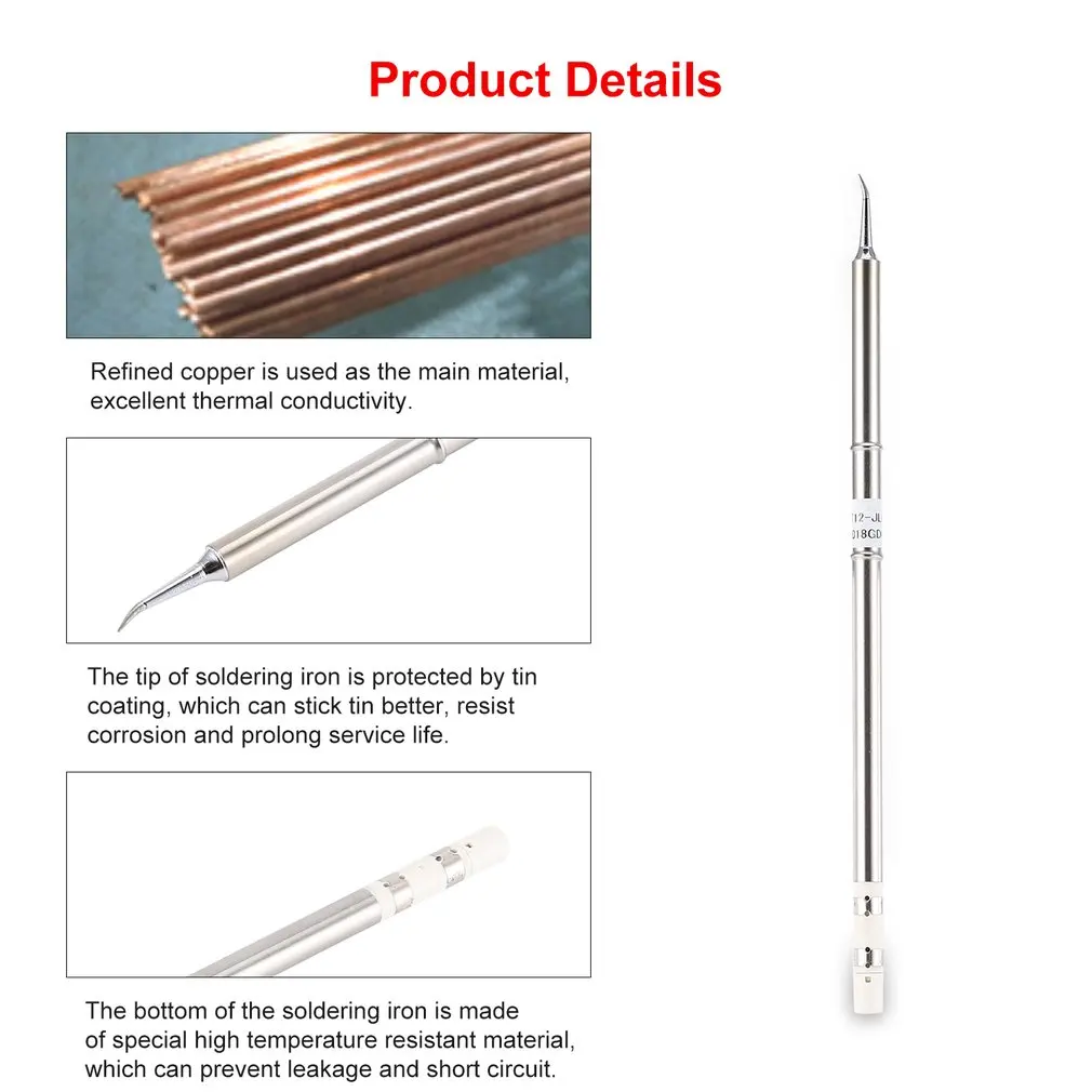 

T12 Series Soldering Iron Tips T12-JL02 High-grade Welding Tools T12 Soldering Tip for Soldering Station Rapid heating