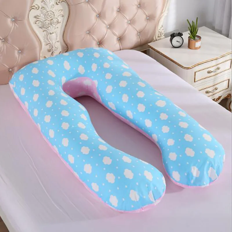 Чехол для подушки беременных U образный чехол Хлопковый защитное постельное