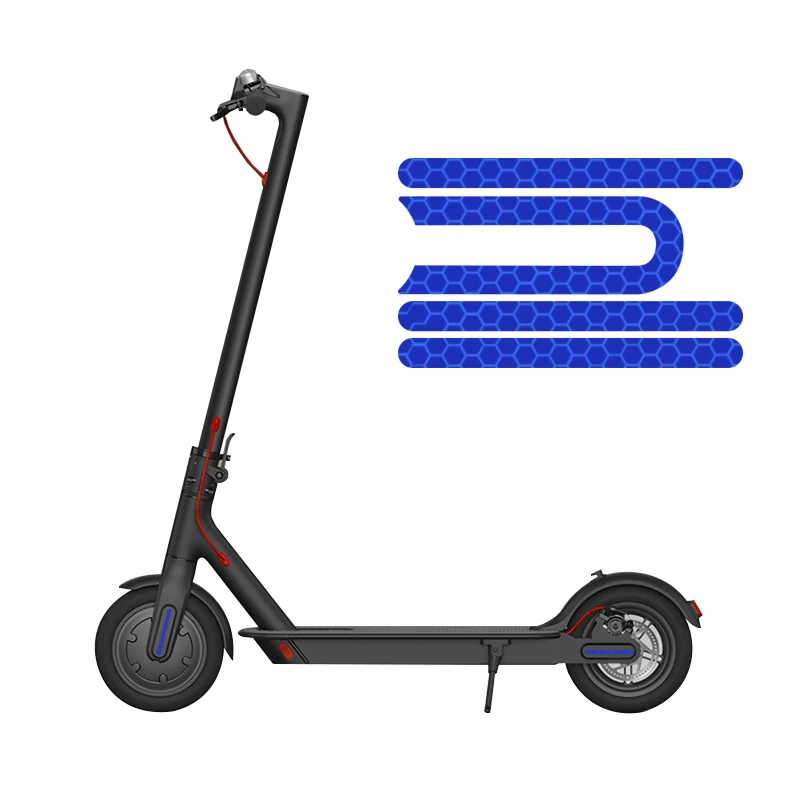 4Pcs/set Scooter Reflective Stickers For Xiaomi Mijia M365 Pro Electric Scooter Reflector Waterproof PVC Scooter Accessories