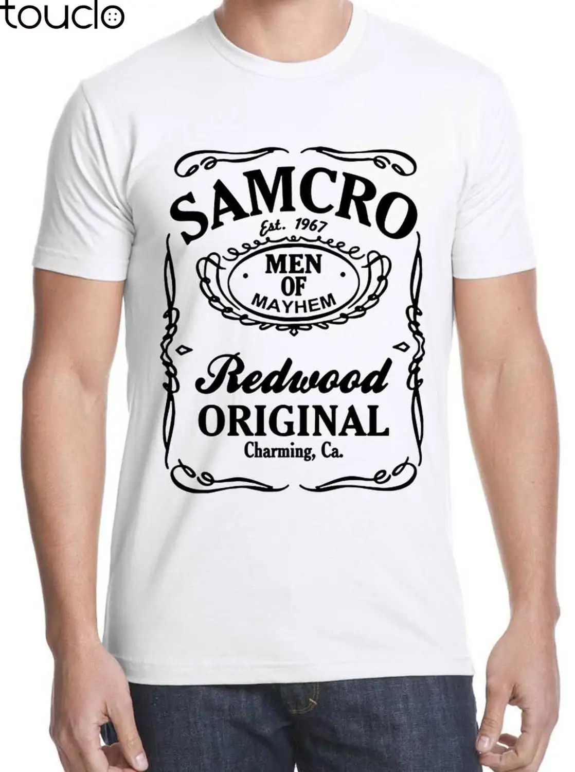 Новинка Лидер продаж Мужская футболка SAMCRO для мотоциклистов бесплатная