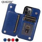 Кожаный чехол-книжка в стиле ретро для iPhone 12 Mini 11 Pro XS Max XR X 6S 6 7 8 Plus SE