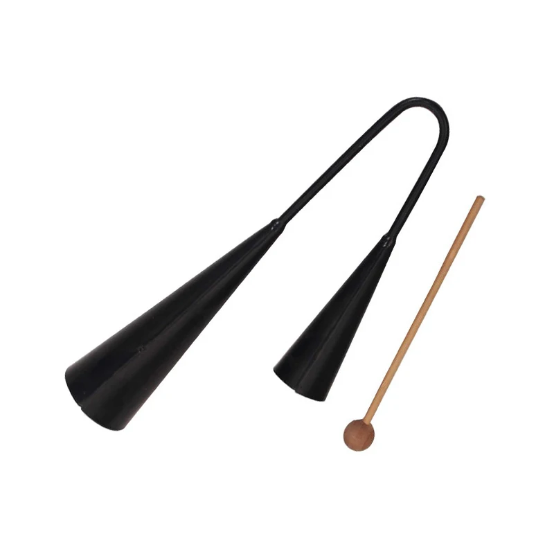 Бесплатная доставка 1 шт. детский музыкальный металлический двойной колокольчик