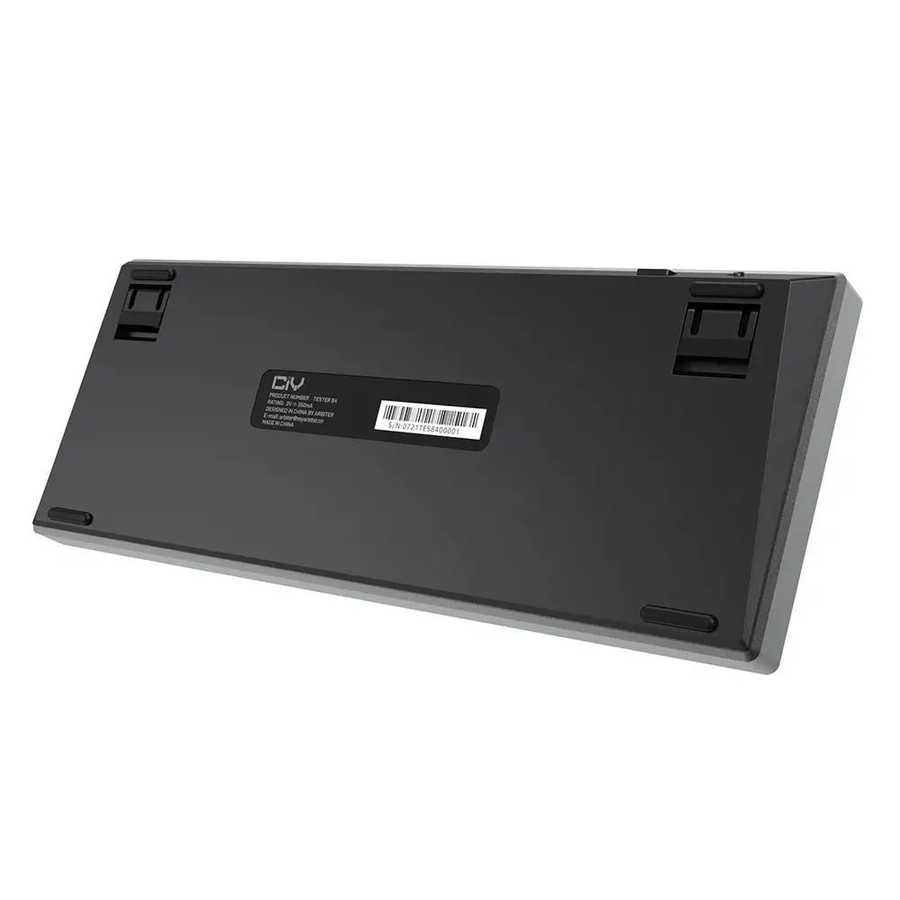 tester 84 key gaming mechanical keyboard kit hot swap rgb backlight aluminum alloy frame type c wired diy keyboard kit tablet free global shipping