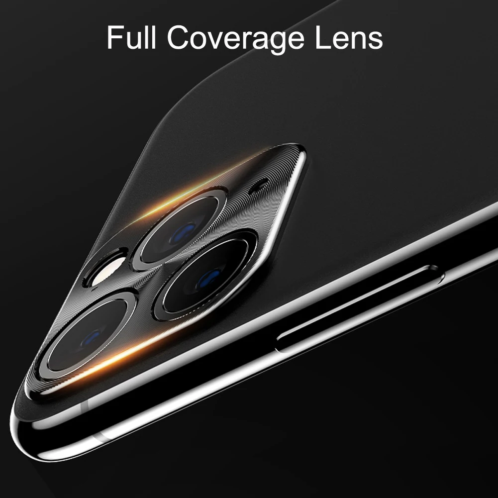 Защитное стекло для камеры iPhone 11 Pro Max закаленное металлическое защитное кольцо
