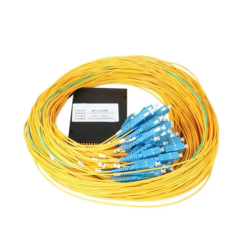 Оптоволоконный сплиттер одномодовый SC / UPC 1x64 plc разветвитель оптический FBT Couple