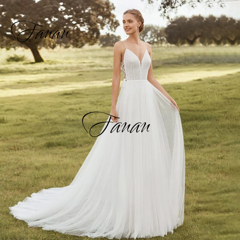 

Женское свадебное платье с V-образным вырезом, V-образным вырезом